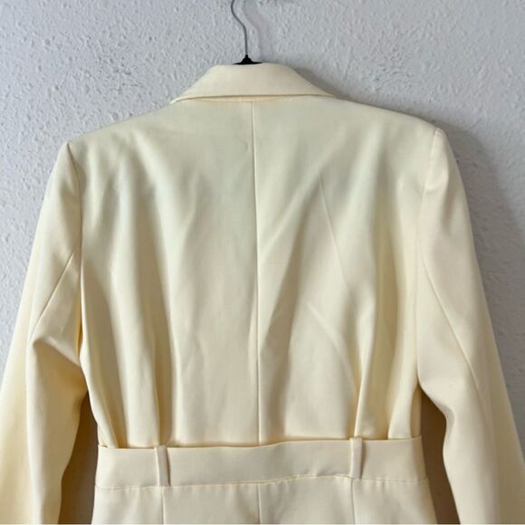 ZARA Butter Yellow Blazer Mini Dress Blogger Favorite Size Small - Picture 10 of 15